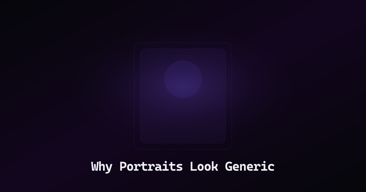 Why Every AI Portrait You Generate Looks the Same